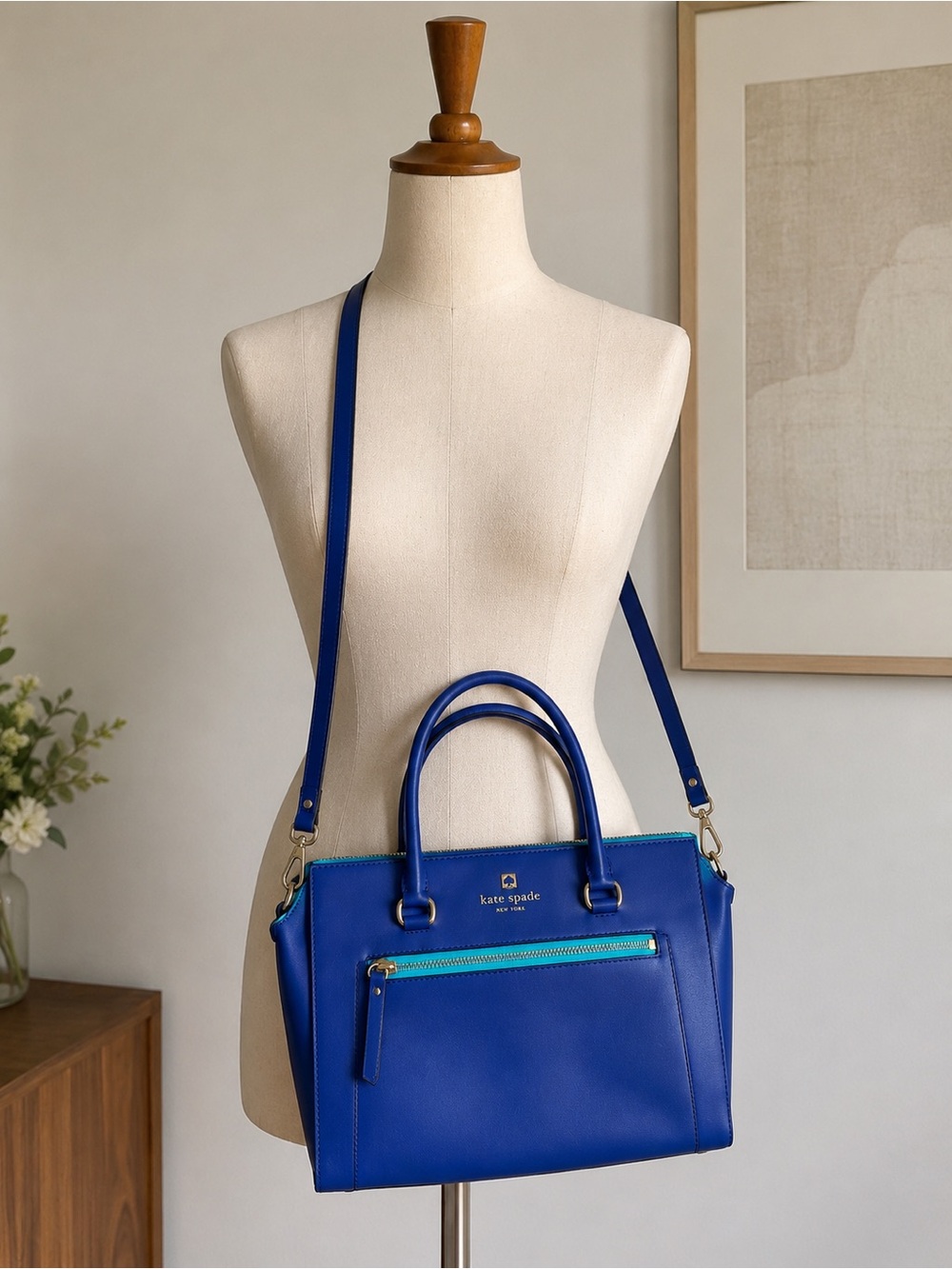 Kate Spade New York Genuine Leather Satchel - Picture 2 of 5